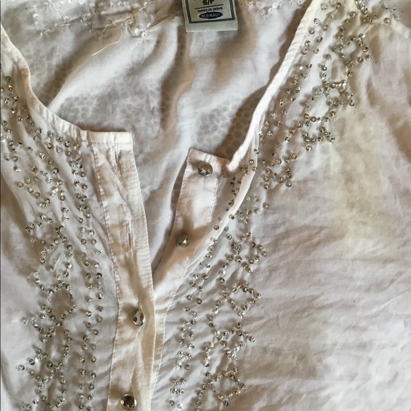 OLD NAVY WHITE SEQUENCE TUNIC - Picture 4 of 6